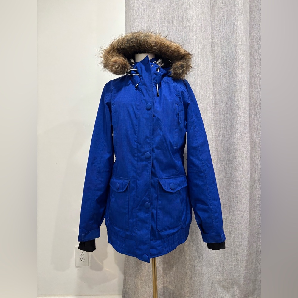 Women's Blue Powder Room Cascade Insulated Jacket Size Large